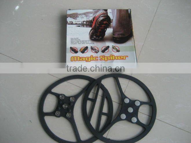 Outdoor 5 tooth Anti skid shoe cover Magic Rubber Spiker