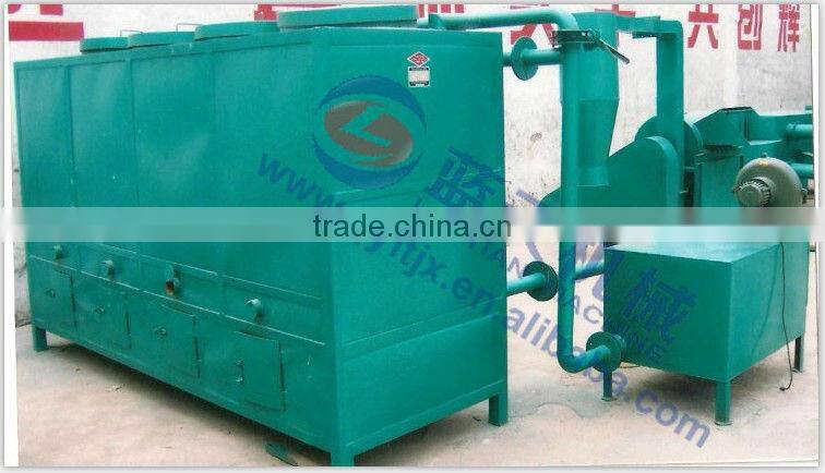 gas flow typ furnace to carbonize coconut shell charcoal