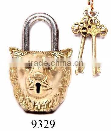 ANTIQUE BRASS TIGER LOCKS