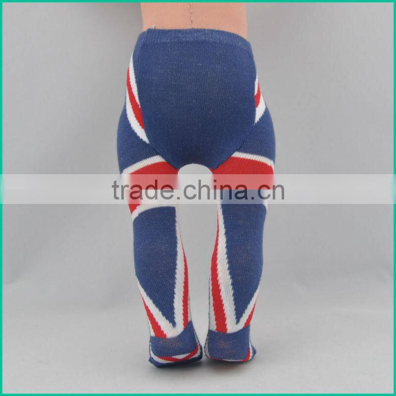 18 inch Hot green material panther tights for doll