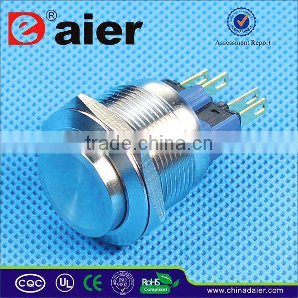 Daier Export 22mm Illuminated Pushbutton Switch, Anti Vandal Push Button Switch, Stainless Steel Pushbutton Switch waterproof