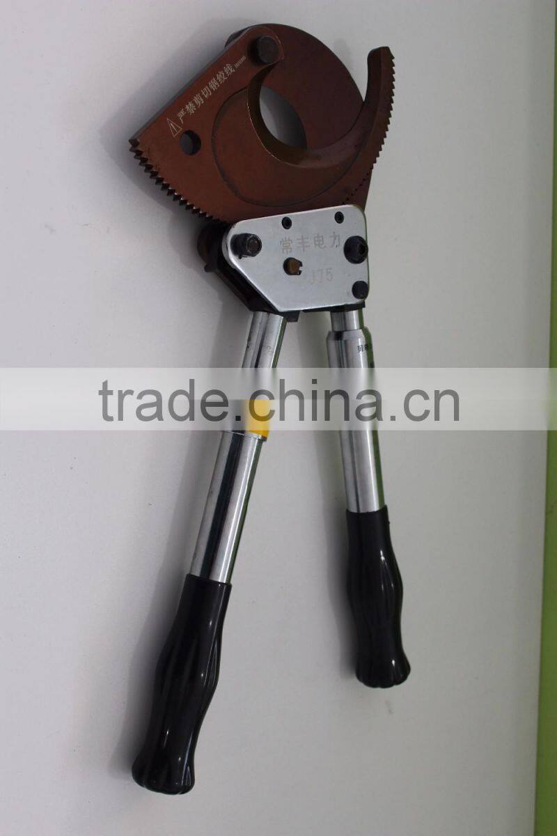 J75 Ratchet hand cable cutter for armoured cable