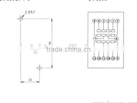 Omoron HH54P/MY4 suitable relay socket PYF14A-E