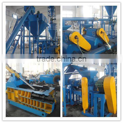 Automatic waste tyre recycling machine