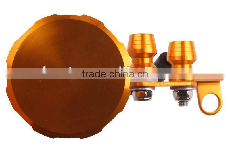 High Performance CNC Motorcycle Brake Tank Reservoir for Honda Yamaha Suzuki Kawasaki Aprilia BMW Ducati KTM Yellow