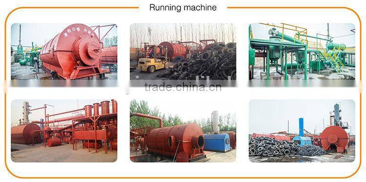 envrionmental waste tire recycling to oil pyrolysis machine Huayin group