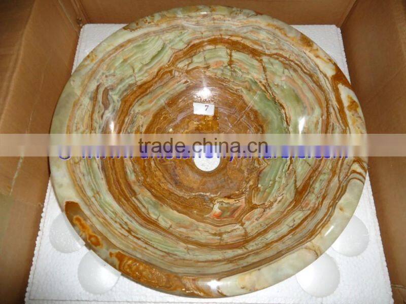 POPULAR STYLE MULTI GREEN ONYX SINKS BASINS COLLECTION