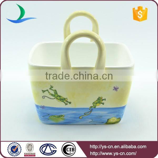 Ceramic Frog Basket Kitchen Ware