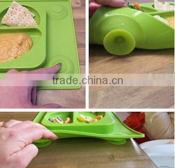 Silicone Divided Suction Kids Platemat