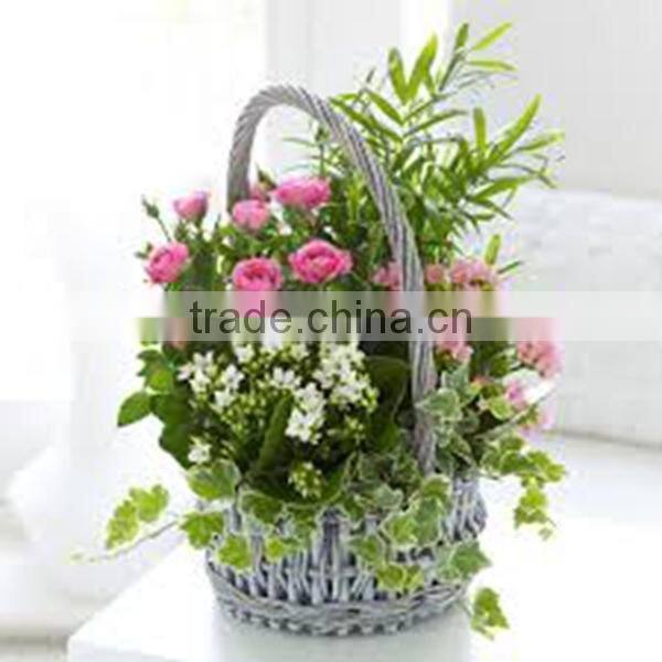 HOT 100%handmade low price silver pooja flower basket