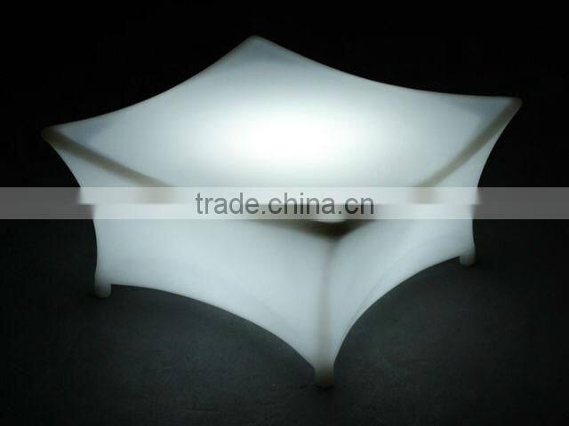 White Plastic Ottoman for Nightclub LGL61-9521