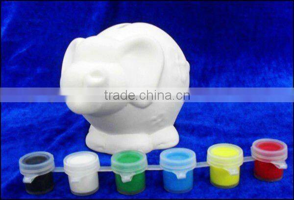 unpainted bisque house DIY ceramic paint