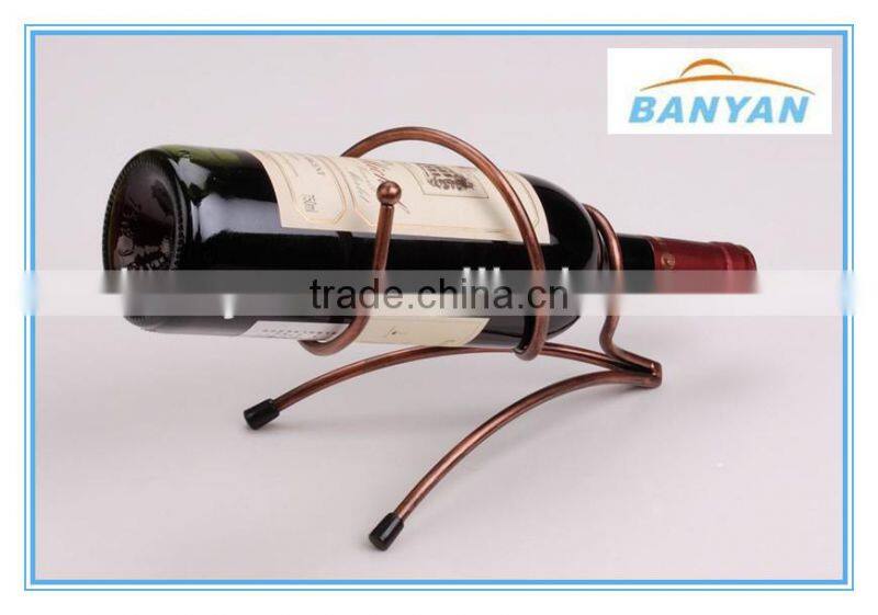 wine rack stainless steel, metal single wine bottle holder