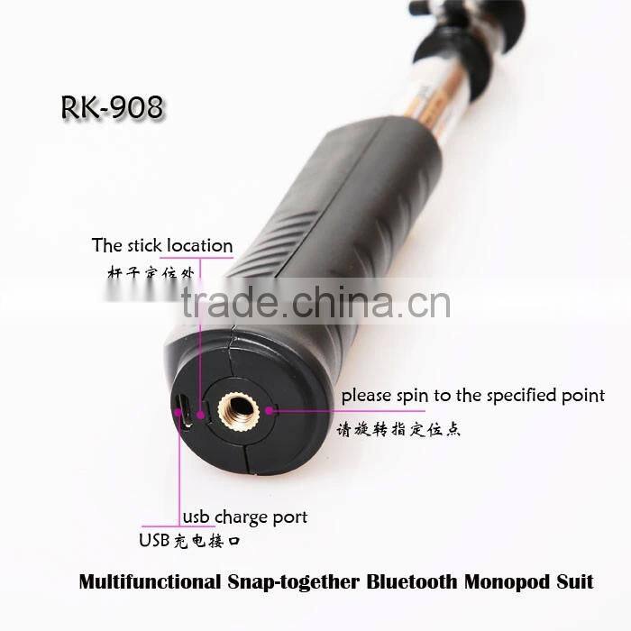 2016 Trending Hot Selling Products Legoo Selfie Stick, 2014 New Legoo Wireless Monopod, Legoo Bluetooth Selfie Monopod Tripod