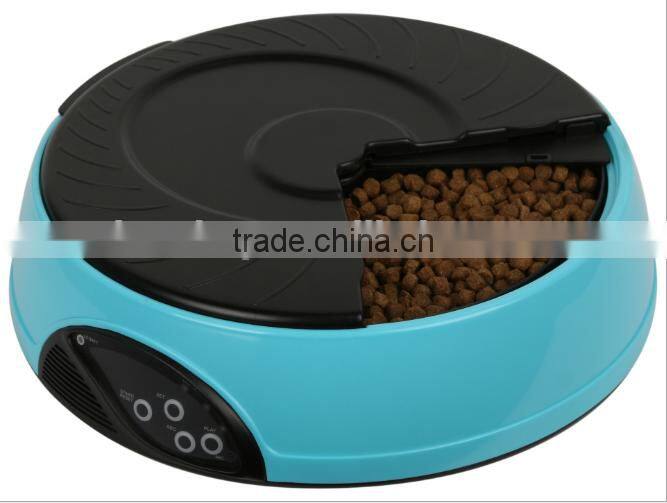 European/American Hot Trendancy Automatic Pet Feeders, 4 Meals Seperate Large Trays Automatic Pet Feeder For Wholesale