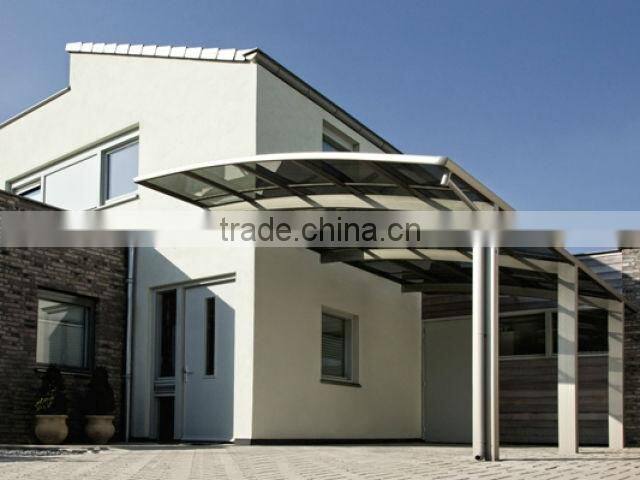 100% Anti-UV garden shelter polycarbonate carport for car shed