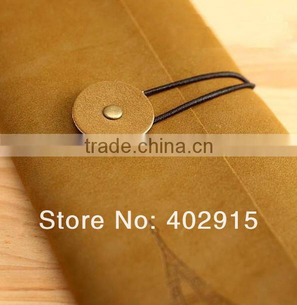 Supply Retro tower suede leather pen bag & pen box