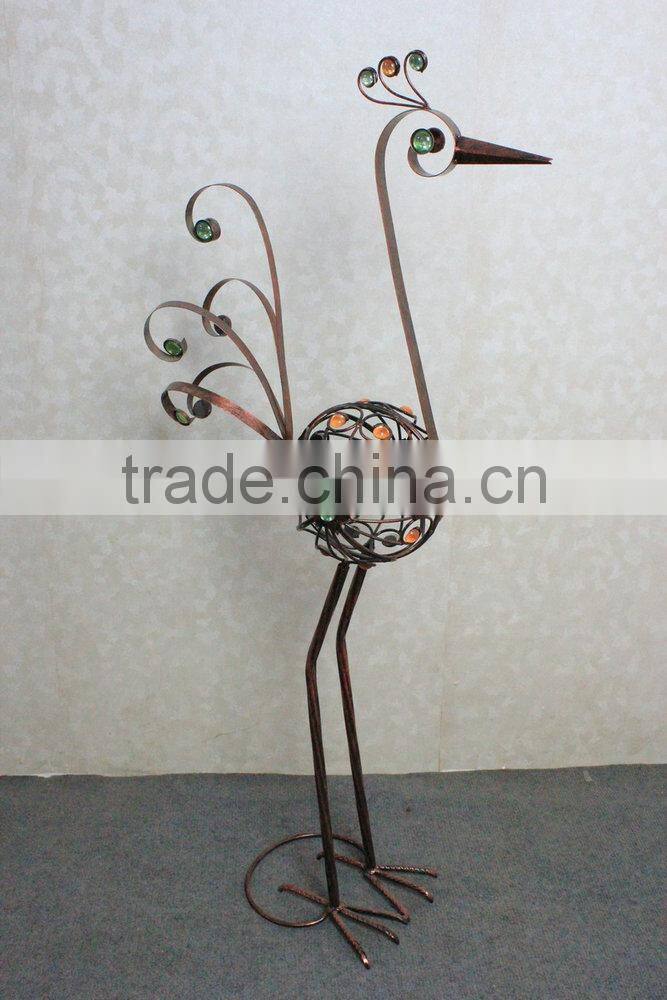 Metal peacock garden decoration