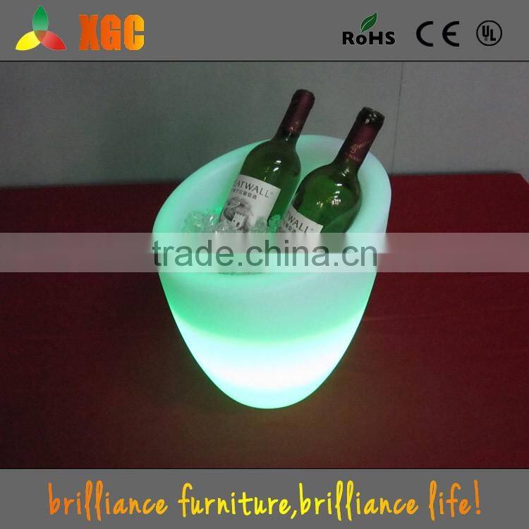 Custom plastic ice buket/ice buket with LED light