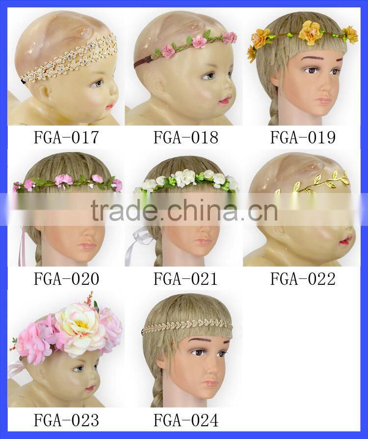 Daisy Flower Plastic Fabric Women Girls Hair Band Holiday Wedding Bride Bohemian Headband