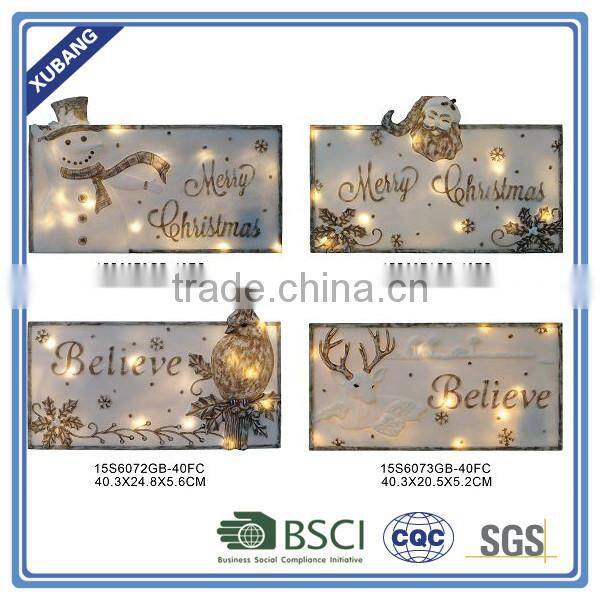 sandstone chinese new Hot sales snowman design led Christmas lights decoration