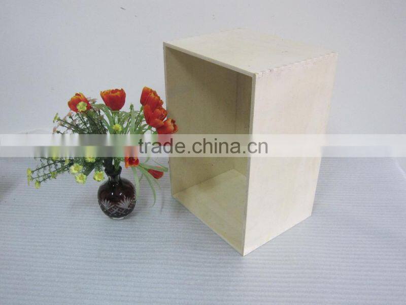 Unfinished Wood Box Without Lid Best Selling wood art craft