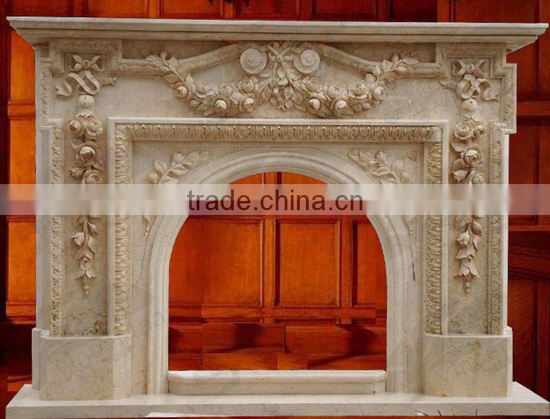 High Quality Decorate Corner Fireplace Mantel with low price