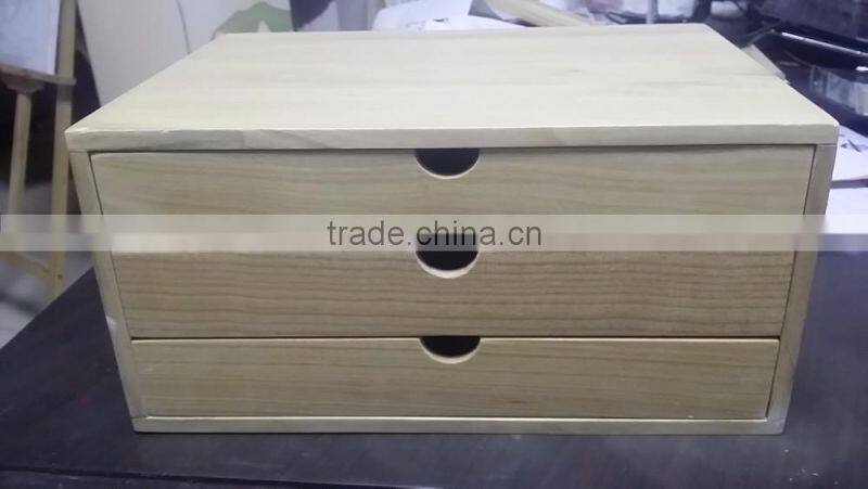 low price solid wood packages gift box