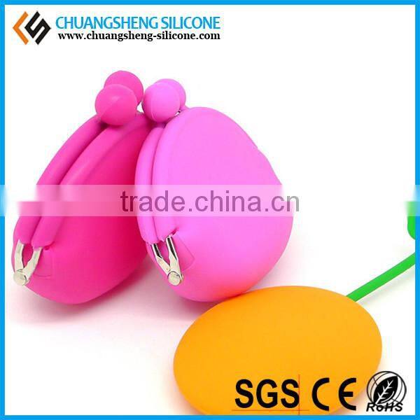 hot selling men's woman lady travel silicone aluminium coin wallet as promotion gift