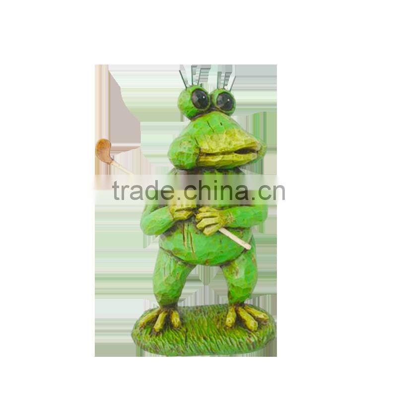 resin garden decoration frog statues