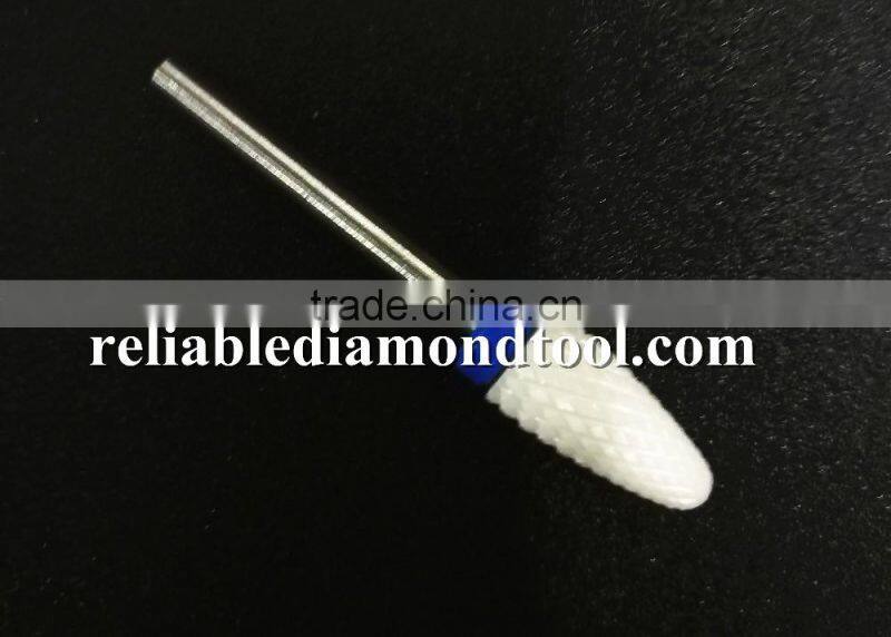Shank Diameter 2.3mm Medium Type Ceramic Burr For Nail 1 Piece Huaxing Flame Head Huaxing Head Diameter