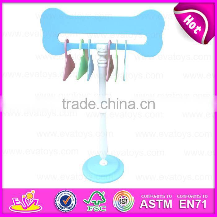 2015 New and popular wooden pet hanger,Eco friendly practical Pet clothes hangers,Top quality wooden pet hanger W06F009C