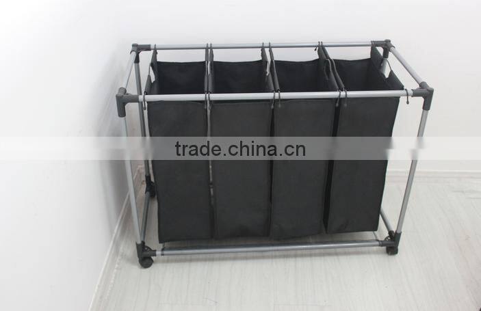 FACTORY SALE!!! Hotel and home usage triple laundry sorter without ironing board/4lift-off fableable landry sorter good quality