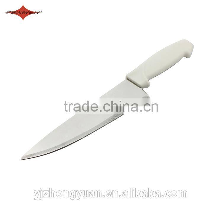 ZY-B10513 8 inch stainless steel chef kitchen knife with comfortable PP handle