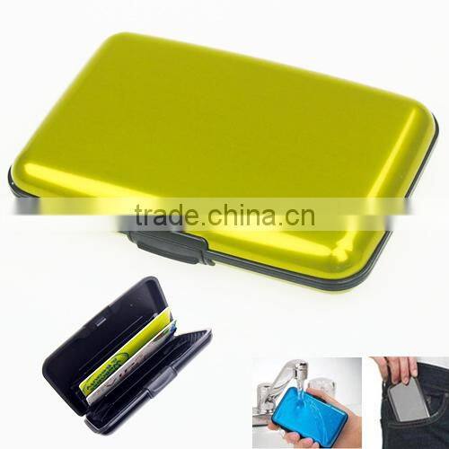 Waterproof Business ID Credit Card Wallet Holder Aluminum Metal id Card Holder Case Box Yoyo id Card Holder