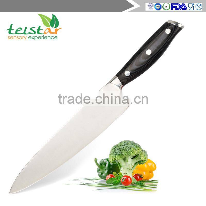 Chef's Knife 7.5 Inch German High Carbon Stainless Steel, Very Sharp, Balanced Comfortable Handle, Multipurpose Kitchen Knife