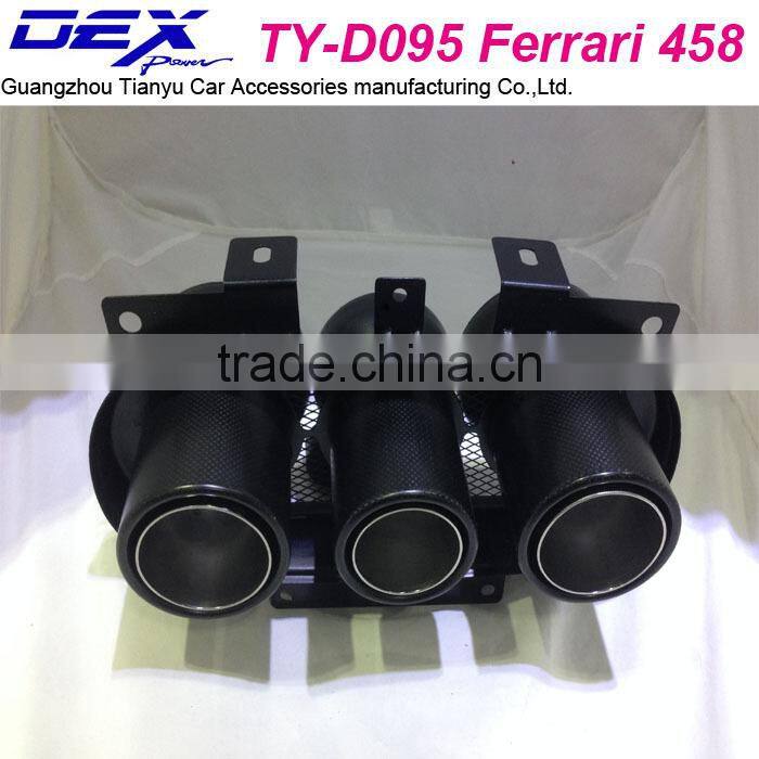 Auto f-errari 458 carbon fiber muffler tip