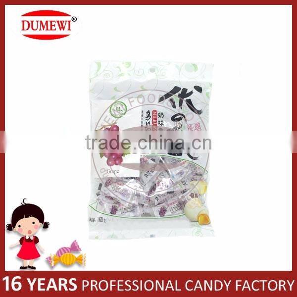 Litchi Flavor Center Filled Milk Soft Chewy Candy