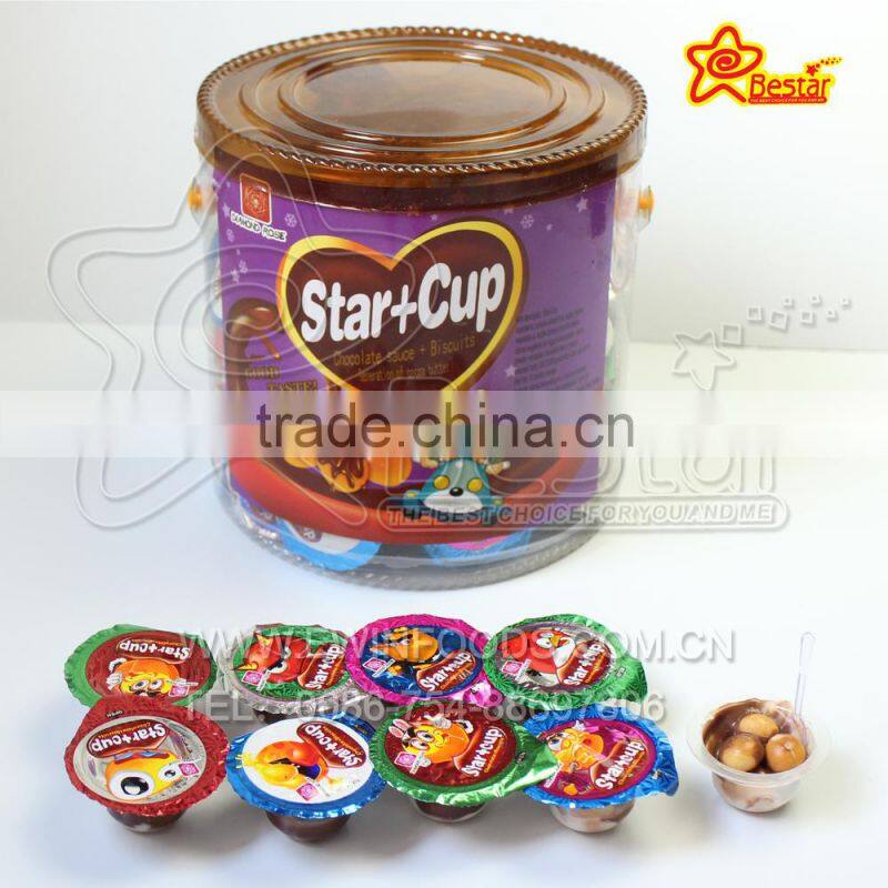 Butterfly Shaped Chocolate Jam With Biscuit