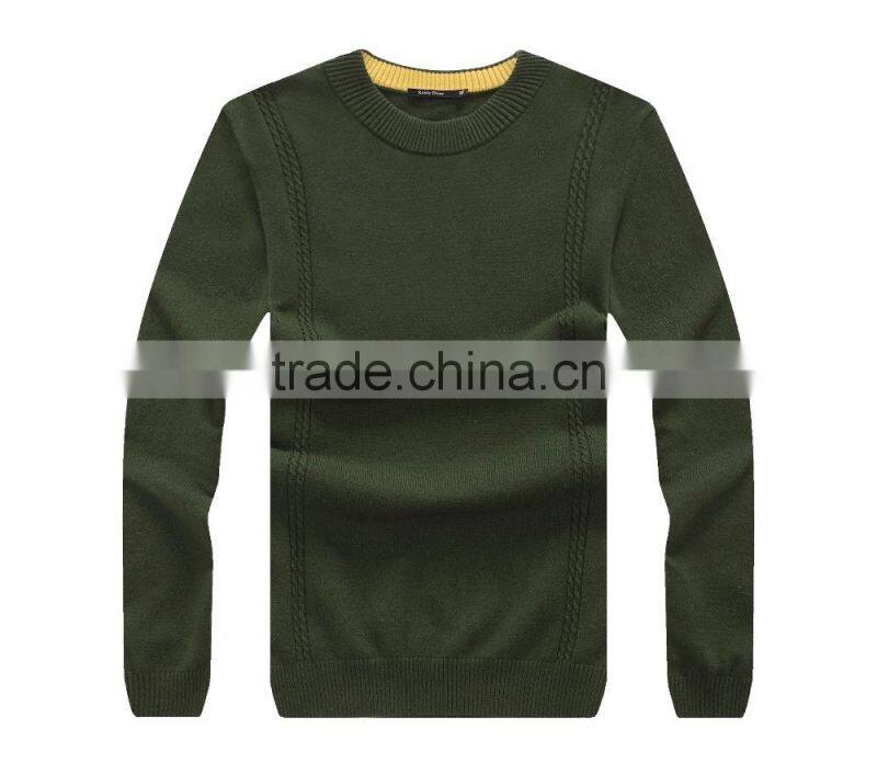 Men's 100% cashmere modern knitting blank sweater