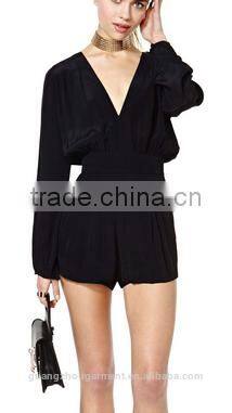black long sleeve jumpsuits for women
