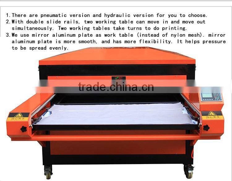 Pneumatic double working position heat press transfer machine CY-A