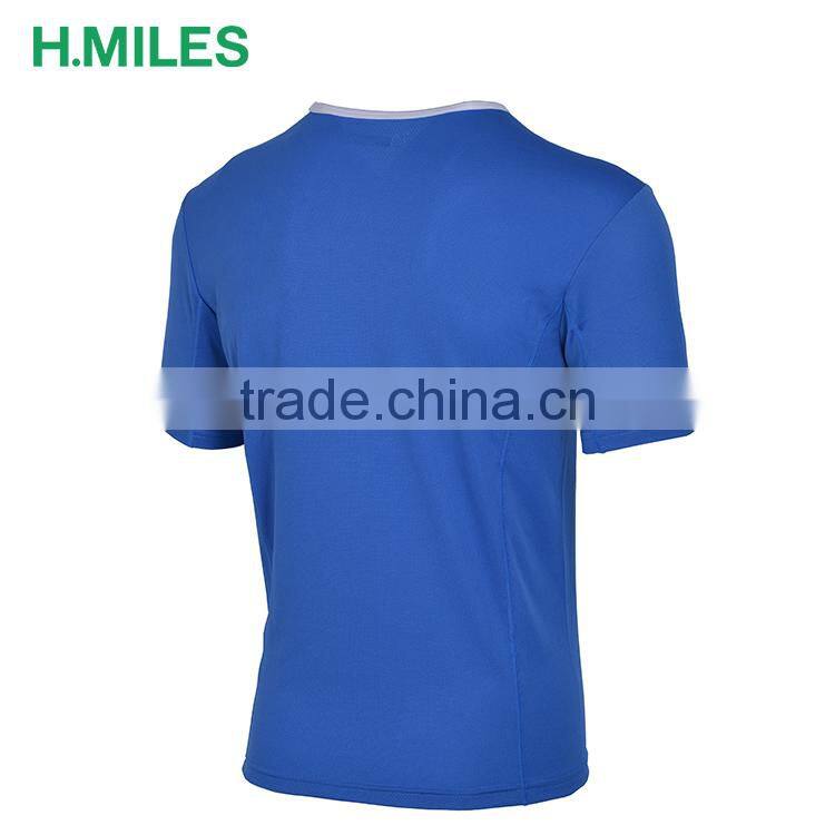 Custom design drifit short sleeve gym running cloth mens dry fit sport shirt