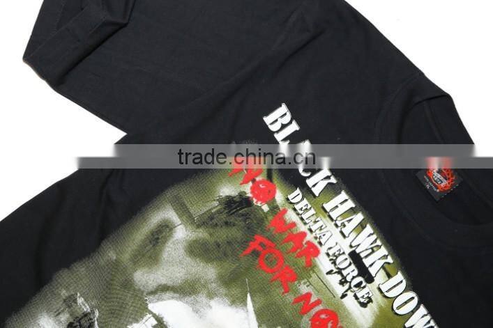 2016 New printing new model wholesale comfort colors mens t-shirt with WAR print