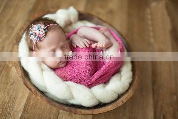 In stock newborn Crochet Knit Costume Photo Photography Props New Crochet Knit Mohair WRAP