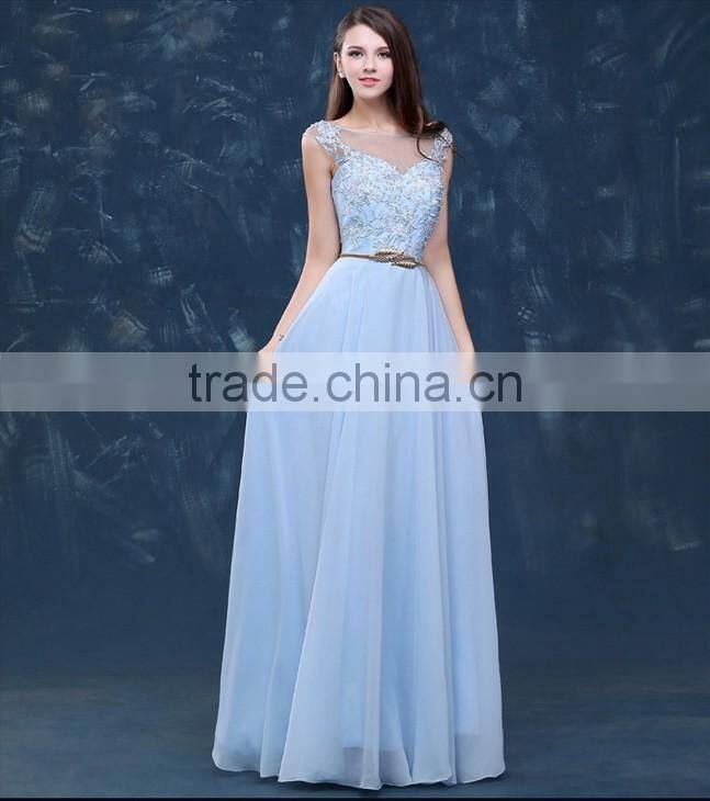 one piece style chiffon beautiful lady fashion dress