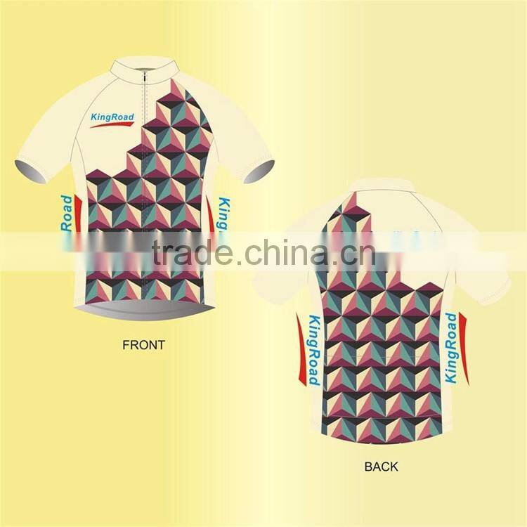 High quality 100%polyester coolmax mesh used cycling jersey