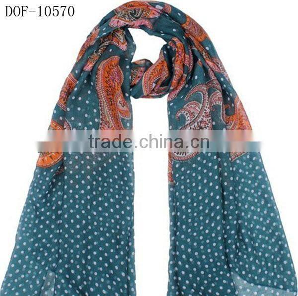 Fashion New shawl with printing dot&flower STOCK!
