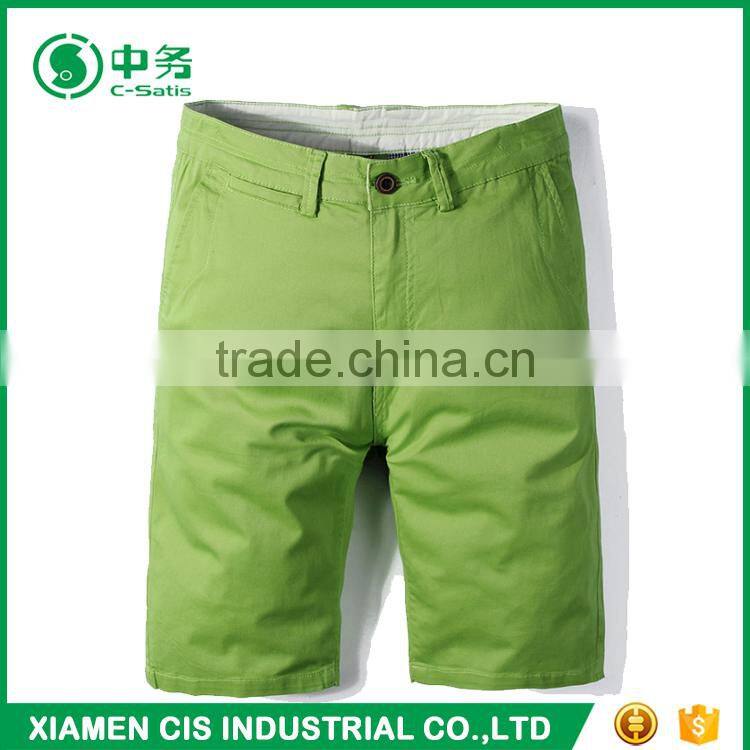 Fashion Style Multi Color 100 Cotton Summer Slim Fit Mens Chino Shorts