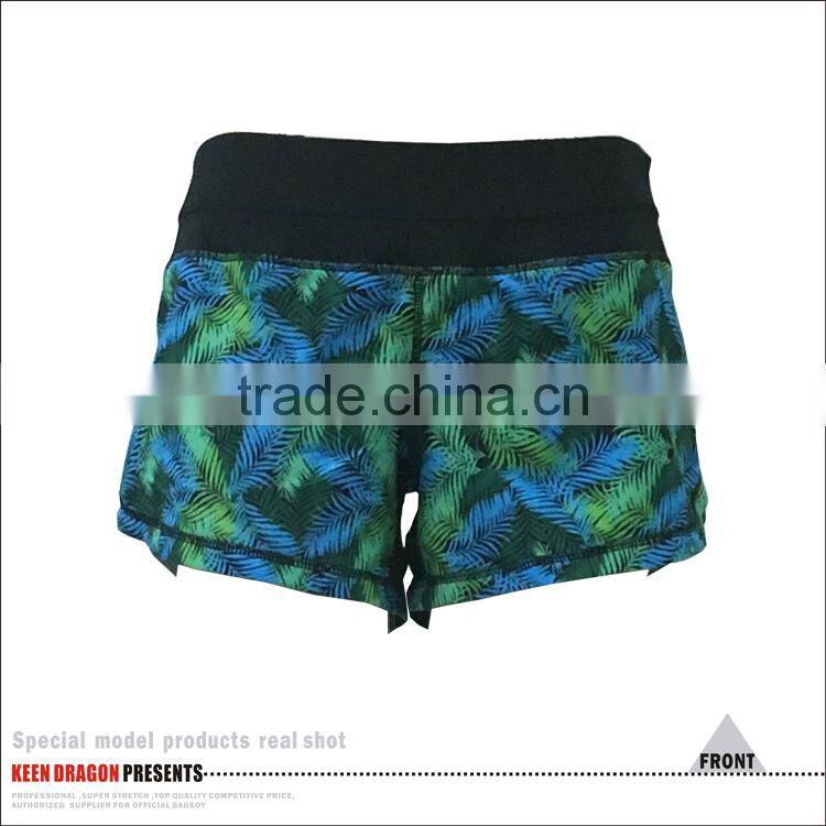 OEM Design Elastic Inside Rope Womens Gym Shorts Manufacturers